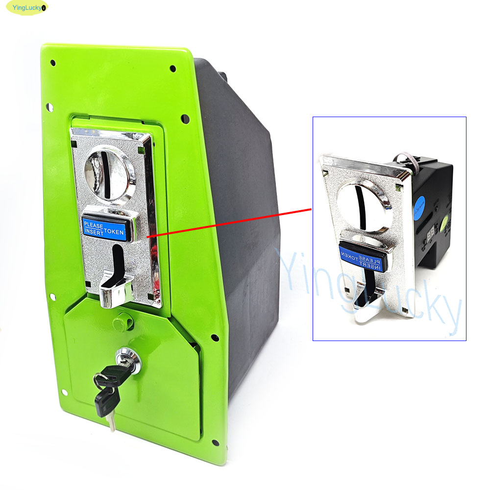 Arcade Toy Vending Machine - Arcade-Spielautomaten-Münzaufbewahrungsbox mit 616 Multi-Münz-Akzeptoren und Schloss,