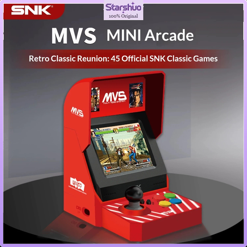 Arcade Vibes - UNICO MVS Mini-Arcade-Konsole mit Eingebautem Bildschirm,