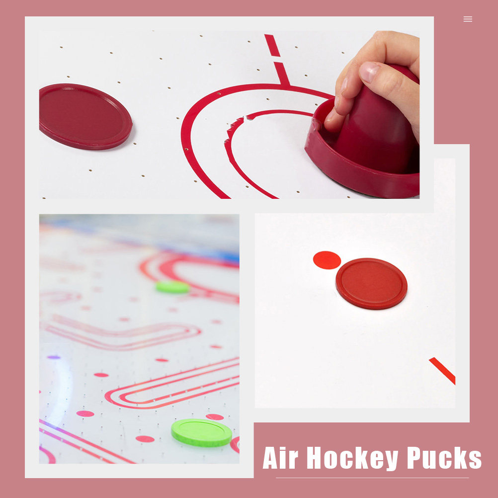 Air Hockey Table - 4er-Set Kunststoff-Tischpucks für Airhockey – Ersatzteile