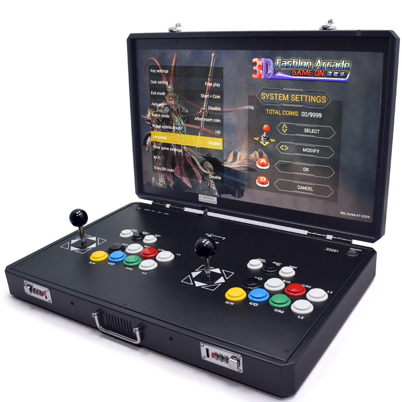 Vending Arcade Games - Pandora h3 24-Zoll-LCD-Arcade-Konsole, Spiele, 2-Spieler-Platine, Retro-Video,