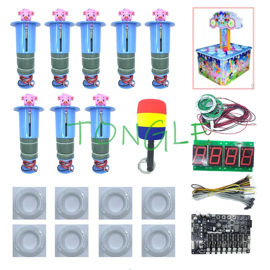 Coin Operated Kiddie Ride - Motherboard mit Drähten und 8 Schlagköpfen,