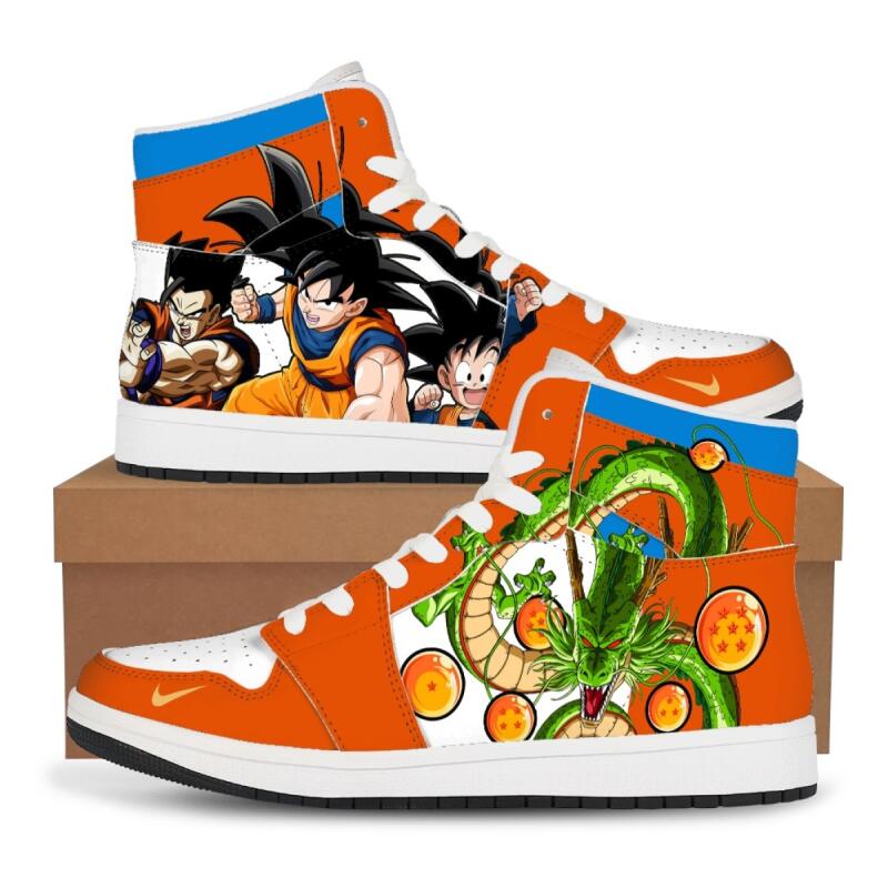 Basketball Arcade Game - Dragon Ball Maßgeschneiderte Anime-Sneaker, Basketballschuhe, modische