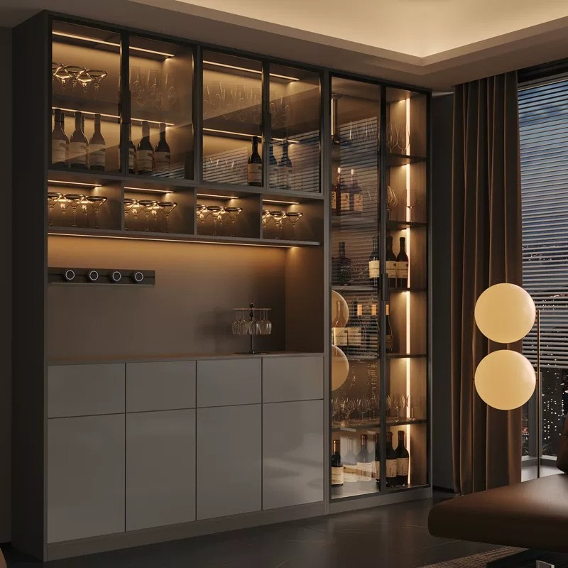 Leicht luxuriöser italienische – Glass Cabinet Display Bewertung und Preis