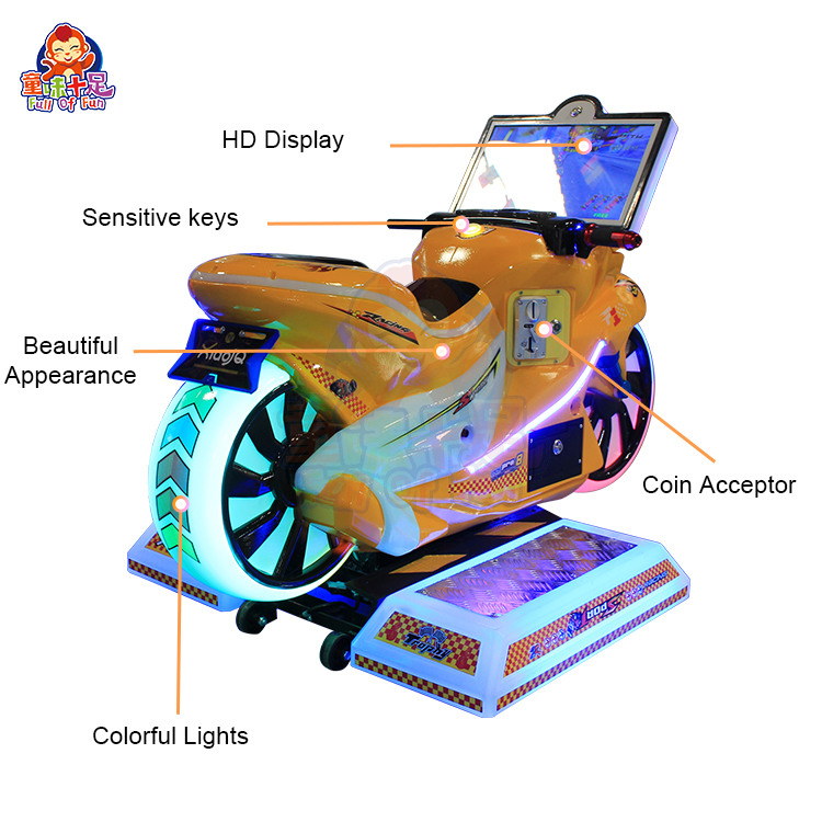 Indoor-Unterhaltungs-Motorrad- – Coin Operated Kiddie Ride Bewertung und Preis