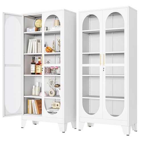 180 cm Hoher Abschließbarer Vi – Glass Cabinet Display Bewertung und Preis
