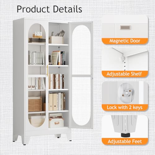 180 cm Hoher Abschließbarer Vi – Glass Cabinet Display Bewertung und Preis