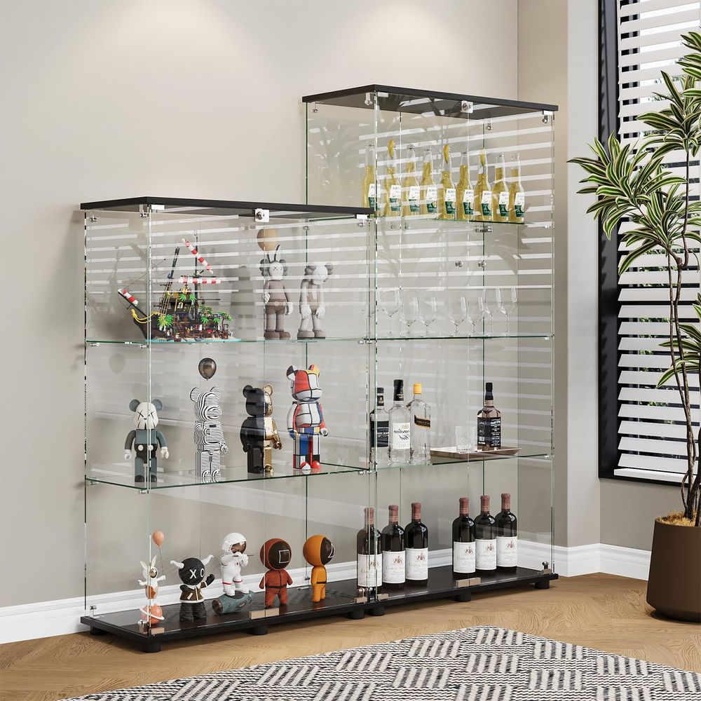 Vitrine mit 4 Regalen, Doppelt – Glass Cabinet Display Bewertung und Preis