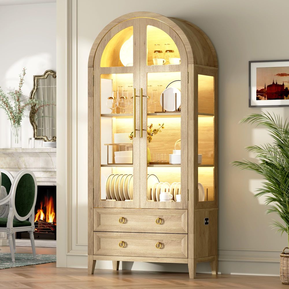 71-Zoll-Bogenvitrine mit Glast – Glass Cabinet Display Bewertung und Preis