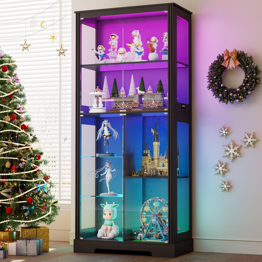 Beleuchteter Eck-Vitrinenschra – Glass Cabinet Display Bewertung und Preis
