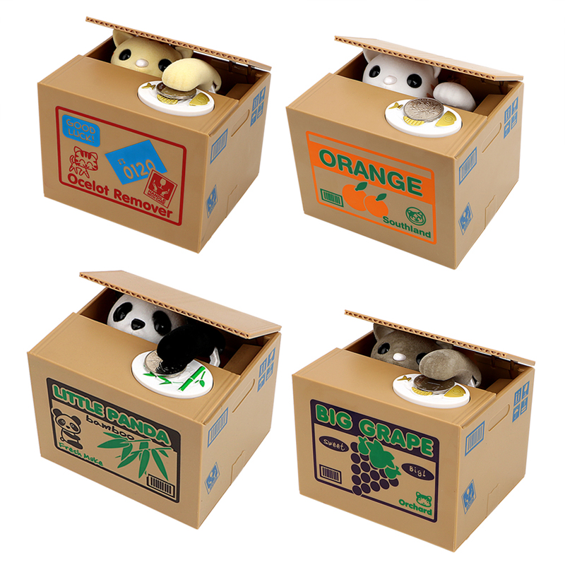 Katze Panda Stehlen Münze Geld – Coin Operated Kiddie Ride Bewertung und Preis