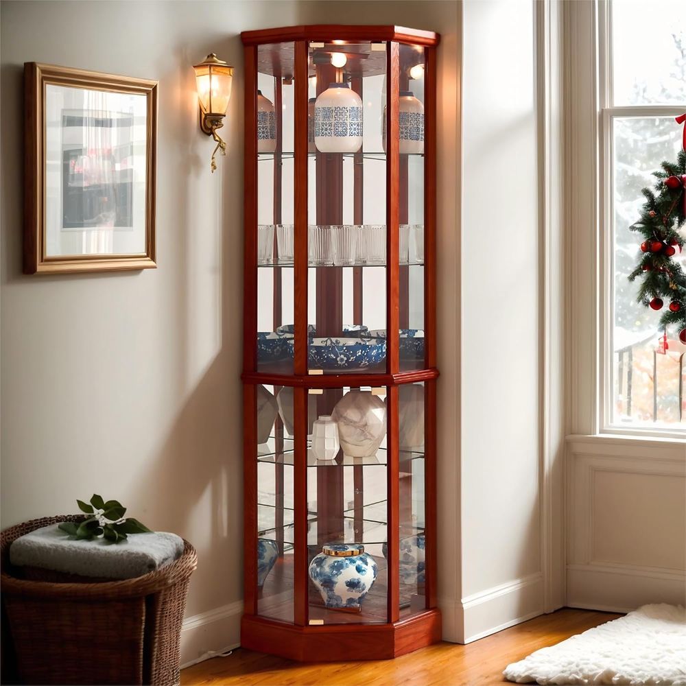 70 Zoll hoher, beleuchteter Gl – Glass Cabinet Display Bewertung und Preis