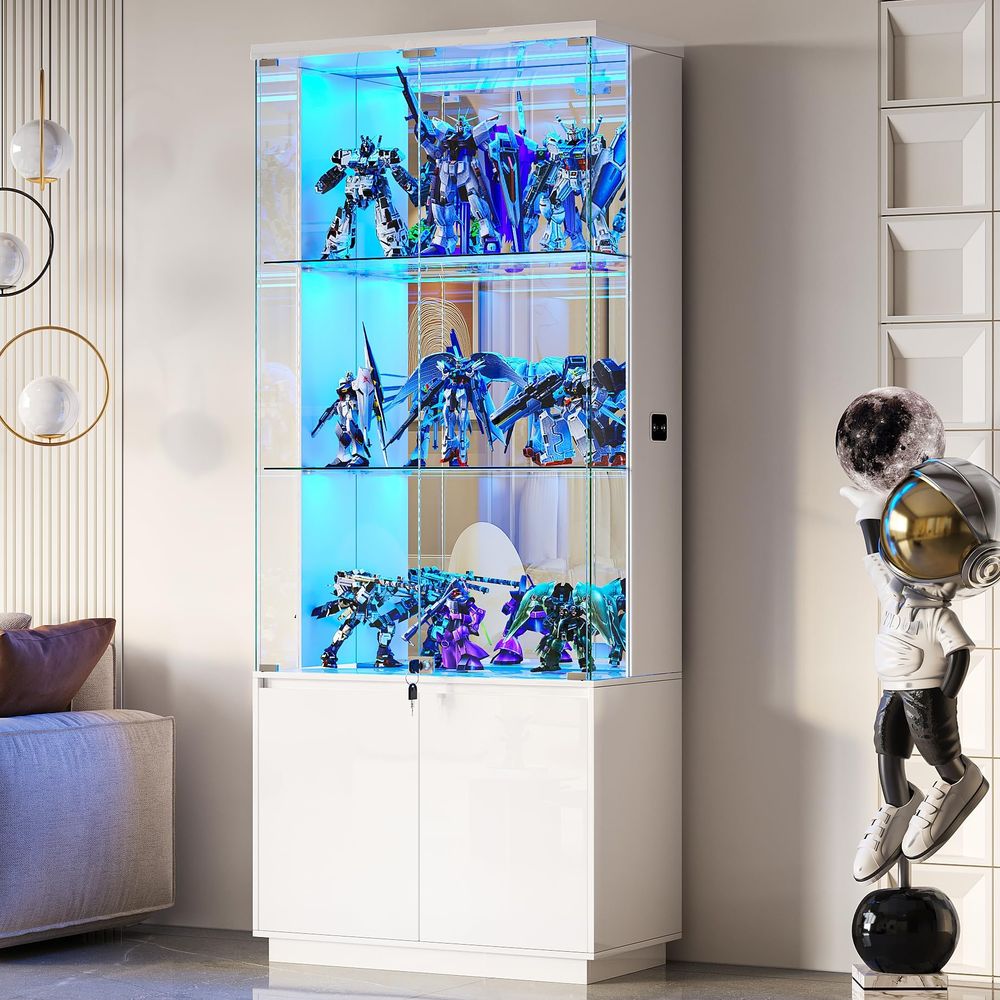 71 Zoll Hoher Vitrinenschrank  – Glass Cabinet Display Bewertung und Preis